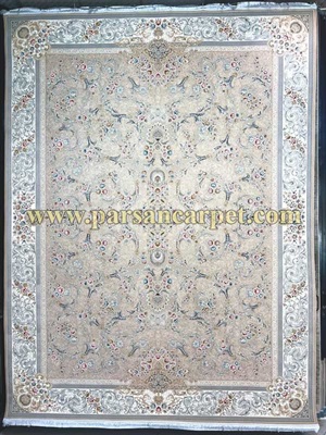 فرش 1200 شانه طرح ژینا افشان سیلور