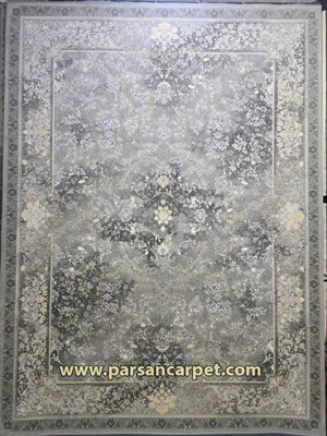 فرش 1200 شانه پتینه کد 4282 | فرش وینتیج طوسی