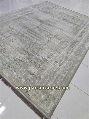 خرید فرش 1200 شانه گل برجسته طرح بلوچی | رنگ فیلی