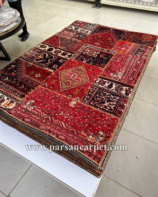 قیمت فرش ماشینی چهل تیکه 1200 شانه کد 1007