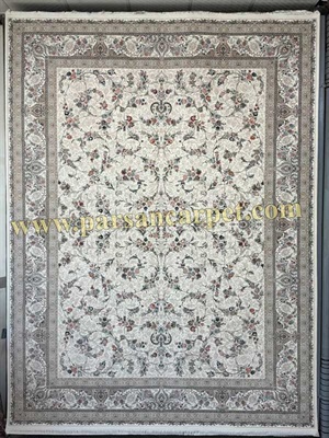 فرش 1200 شانه کرم طرح بهار افشان 