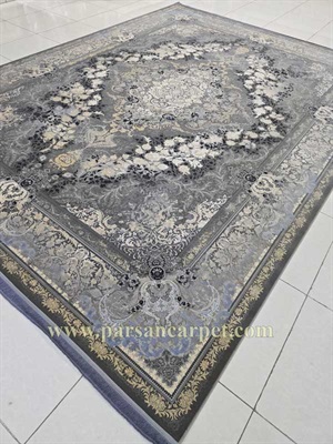 فرش 1200 شانه طرح هایبالک دودی کد 4145