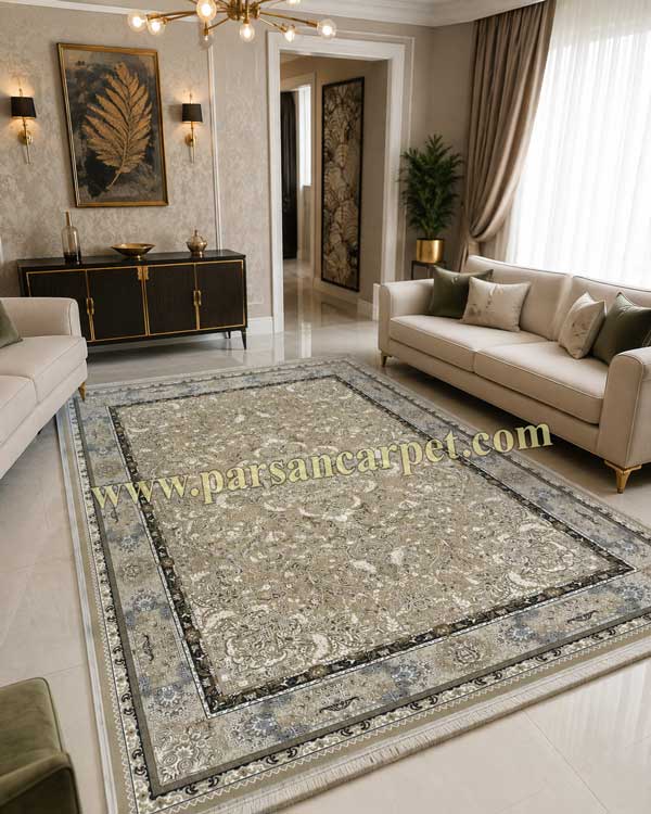 خرید فرش 1500 شانه بژ کد 6688