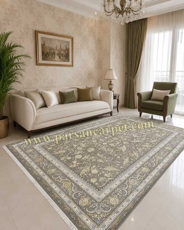 فرش 1500 شانه کد 7171 سیلور