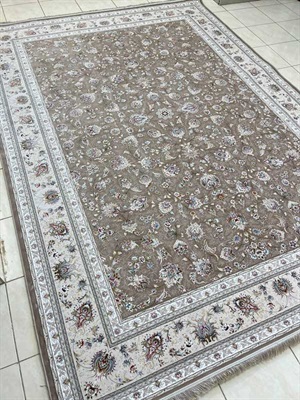 فرش 1500 شانه طرح نیکا شکلاتی | خرید مستقیم از کارخانه کاشان