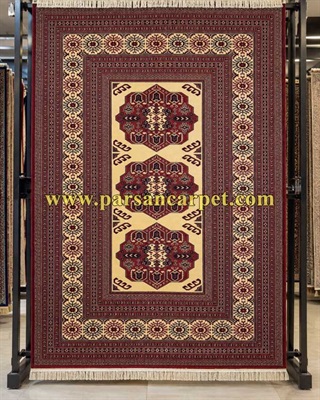 فرش 700 شانه سنتی بلوچی کرم لاکی کد 5151