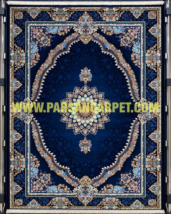 فرش 700 شانه آبی کاربنی کد 7779