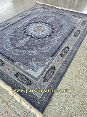خرید فرش 700 شانه ورژن مدل ویونا رنگ دلفینی | کارخانه فرش کاشان