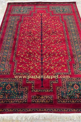 قیمت فرش ماشینی بلوچی طرح درختی | فرش 700 شانه سنتی