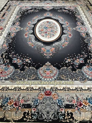 بهترین فرش ۷۰۰ شانه سرمه ای مدل آوا برای دکوراسیون