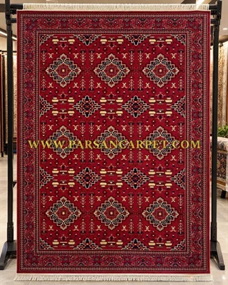 فرش 700 شانه سنتی بلوچی کد 6606 قرمز لاکی