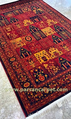 قیمت 700 شانه سنتی طرح خشتی اکریلیک درجه یک | فرش لاکی رنگ
