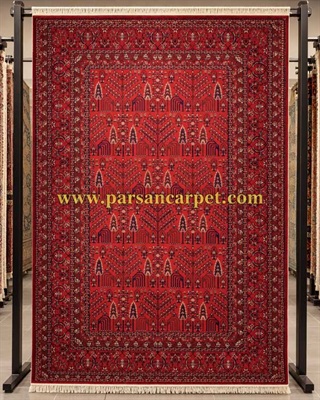 فرش 700 شانه سنتی بلوچی کد 4747 قرمز لاکی