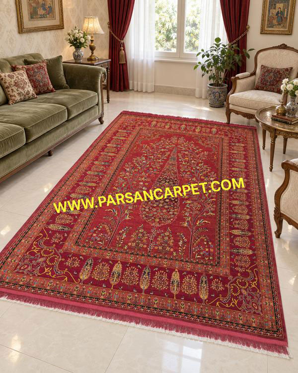 فرش 700 شانه سنتی طرح عشایر کلکسیون قشقایی کد 2023
