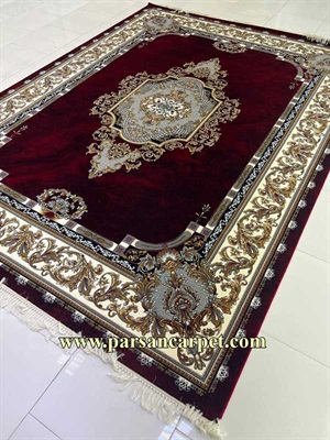 قیمت فرش 700 شانه طرح رزیتا لاکی کاشان