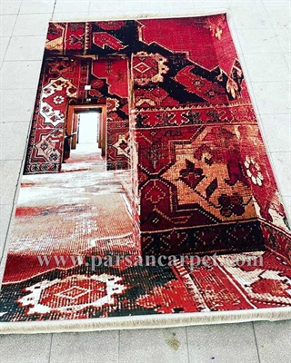 خرید اینترنتی فرش 700 شانه پتینه سنتی سه بعدی