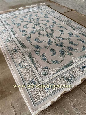 خرید فرش طوسی 700 شانه مدرن لایت کاشان | کیفیت عالی و طراحی مدرن