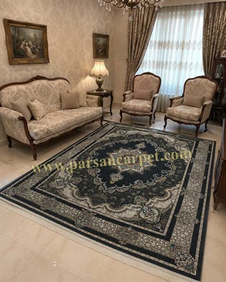 فرش 700 شانه طرح کرشمه دودی