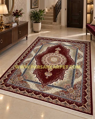 فرش 700 شانه ماشینی کد 6282 لاکی