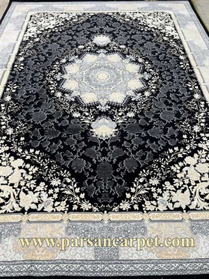 فرش 700 شانه طلاکوب برجسته ورژن مدل لعیا