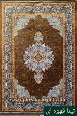 فرش ماشینی 1200 شانه اکریلیک چاپی طرح تینا