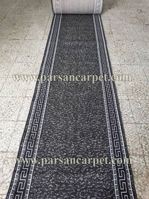 فرش تشریفاتی طوسی با حاشیه ورساچه کد 188