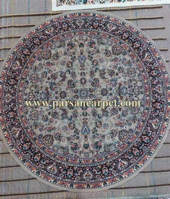خرید فرش دایره ای 700 شانه طرح افشان فیلی