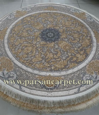 خرید اینترنتی فرش دایره ای ارزان دیجی کالا مدل طلاکوب