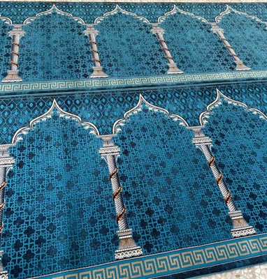قیمت فرش محرابی آبی رنگ | خرید مستقیم فرش سجاده ای 700 شانه