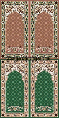 فرش محرابی طرح پامچال