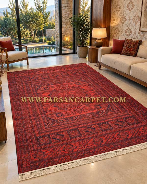 فرش 700 شانه سنتی بلوچی کد 5630 لاکی درجه یک