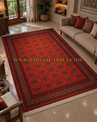 فرش 700 شانه سنتی بلوچی کد 4500 قرمز لاکی