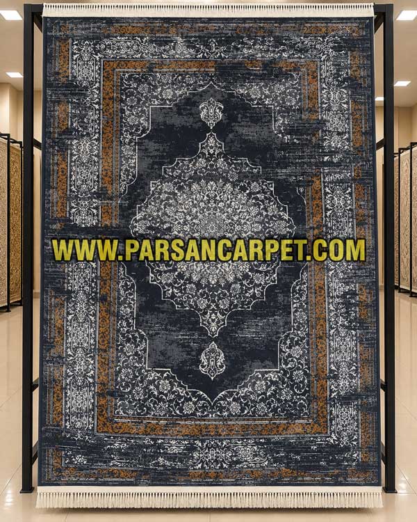فرش طرح 700 اکریلیک دودی کد 114