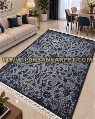 فرش طرح 700 طوسی دودی اکریلیک کد 120
