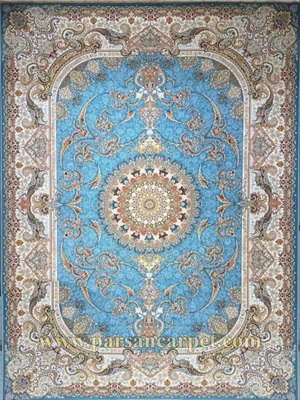 فرش 1500 شانه آبی کد 6090