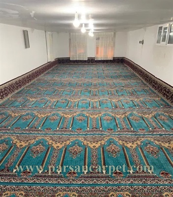 سایت فرش سجاده ای ارزان قیمت آبی کد 241