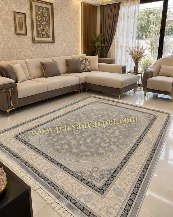 فرش ماشینی 700 شانه طرح اصفهان فیلی