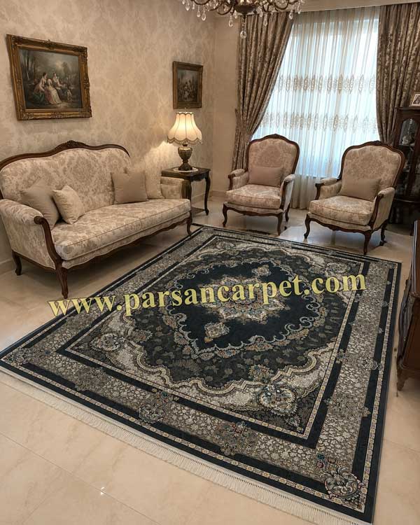 فرش 700 شانه ماشینی طرح کرشمه