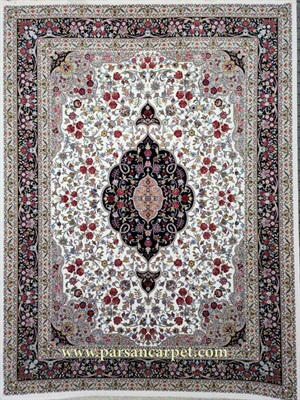 قیمت فرش 700 شانه 10 رنگ طرح گلبهار کرم