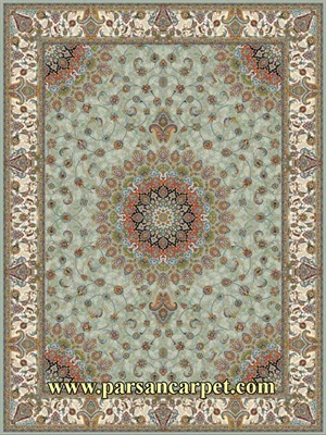 فرش هزار شانه ده رنگ طرح مهان – فرش کاشان