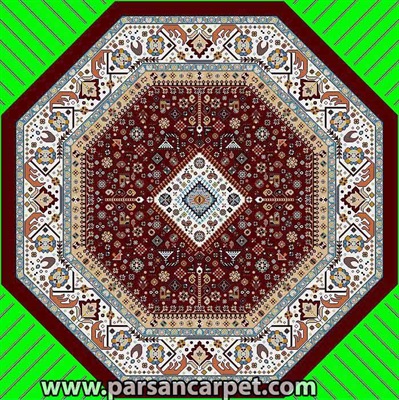 فرش هشت ضلعی طرح گبه کد 7