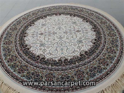 فرش گرد 1200 شانه طرح ماه ریز