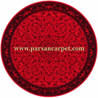 فرش گرد 1200 شانه لاکی مدل پتینه وینتیج