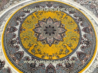 فروشگاه اینترنتی فرش گرد دایره ای طرح میخک