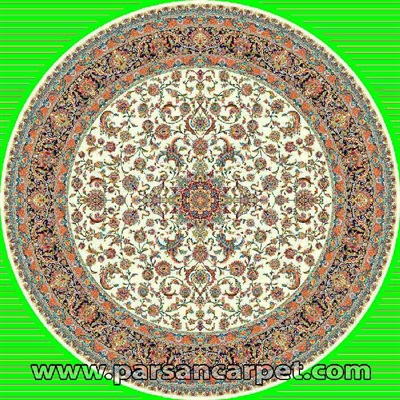 فرش گرد 700 شانه طرح افشان
