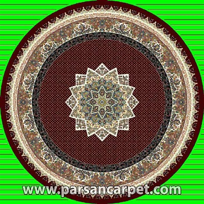 فرش گرد 700 شانه طرح ماهی جدید