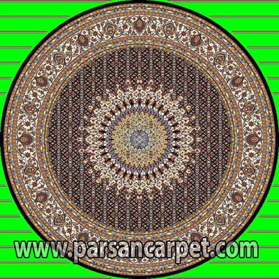 فرش گرد 700 شانه طرح ماهی