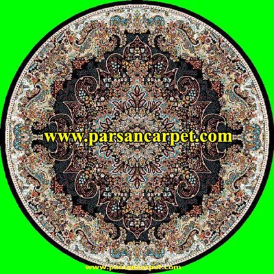 فرش گرد 700 شانه طرح ملورین