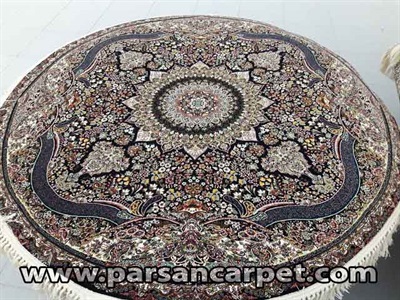 فرش گرد 700 شانه طرح پرهام