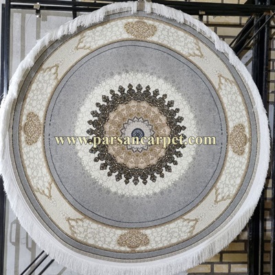 قیمت فرش گرد سفارشی 1200 شانه فیلی کد 185